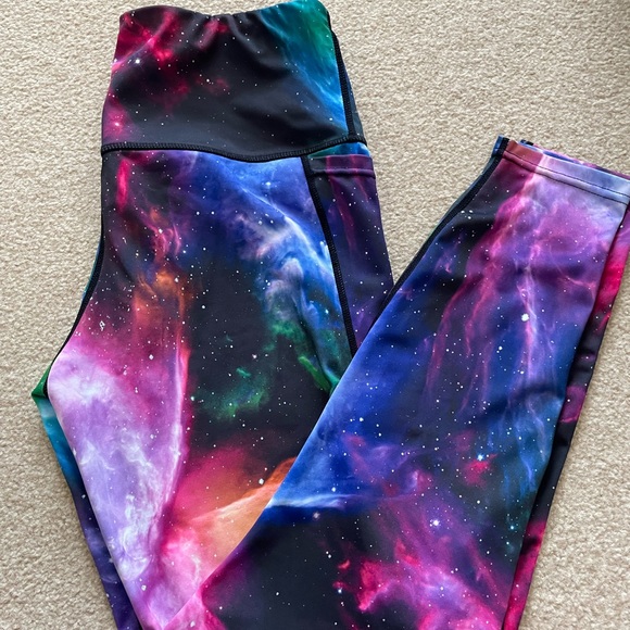 Galaxy Print Women's Leggings - Picture 7 of 8